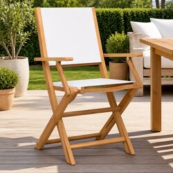 Stylish Folding Garden Chair Set - 2 Comfortable Pieces