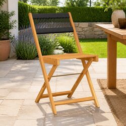 Black Bistro Chairs, Set of 2 for Outdoors