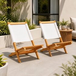 Outdoor Folding Chairs Set