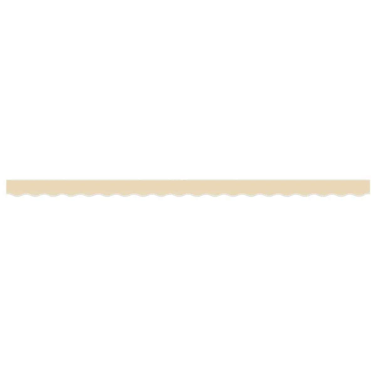 Replacement Awning Valance Fabric Cream Stripe 4.5m Water UV Resistant Lightweight