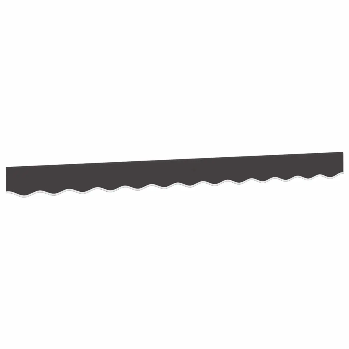 Replacement Awning Valance Fabric Anthracite Stripe 3m Garden Outdoor Window
