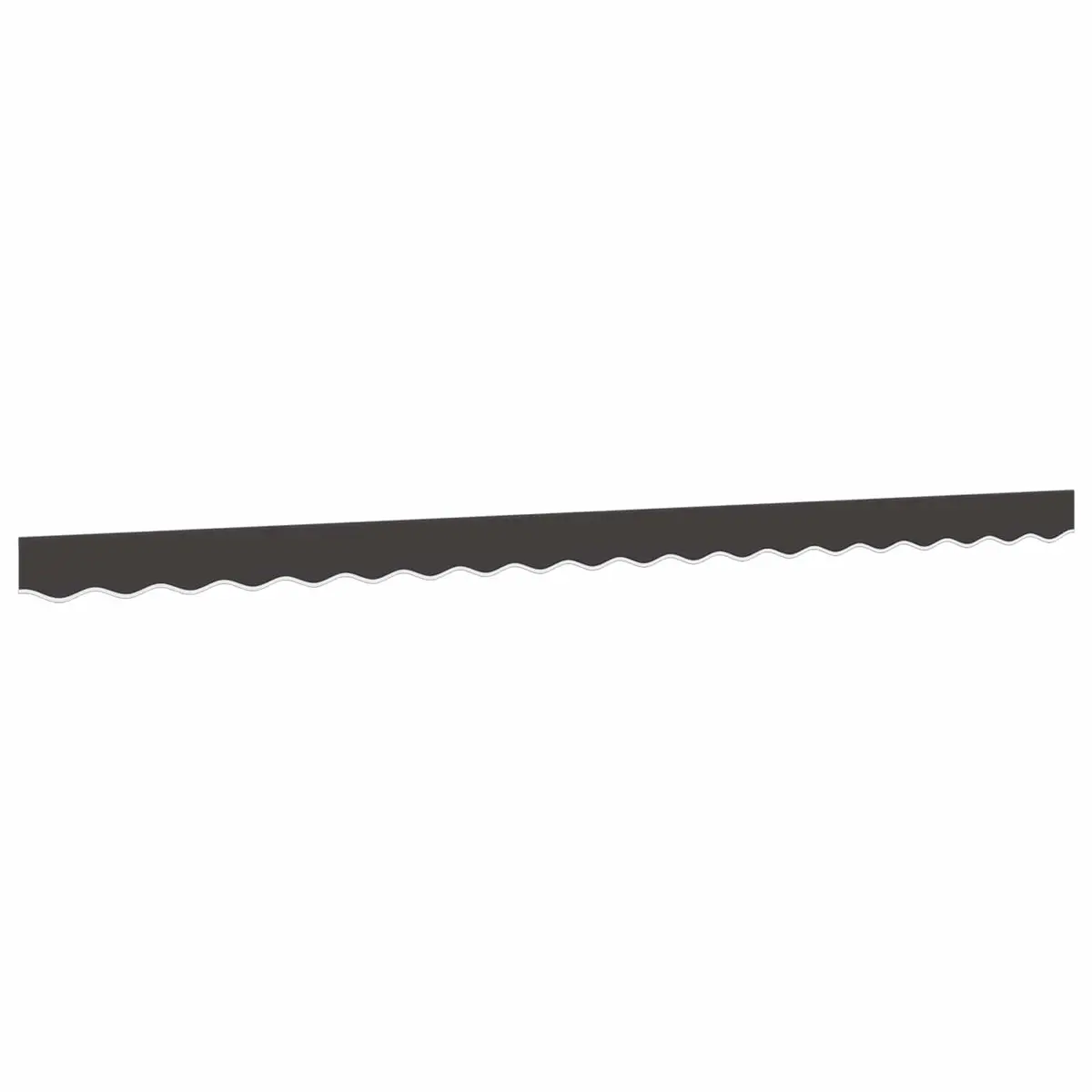Replacement Awning Valance Fabric Anthracite Stripe 4m Water UV Resistant