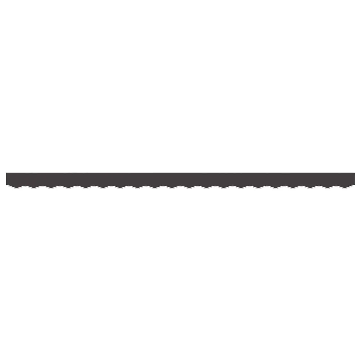 Replacement Awning Valance Fabric Anthracite Stripe 4m Water UV Resistant