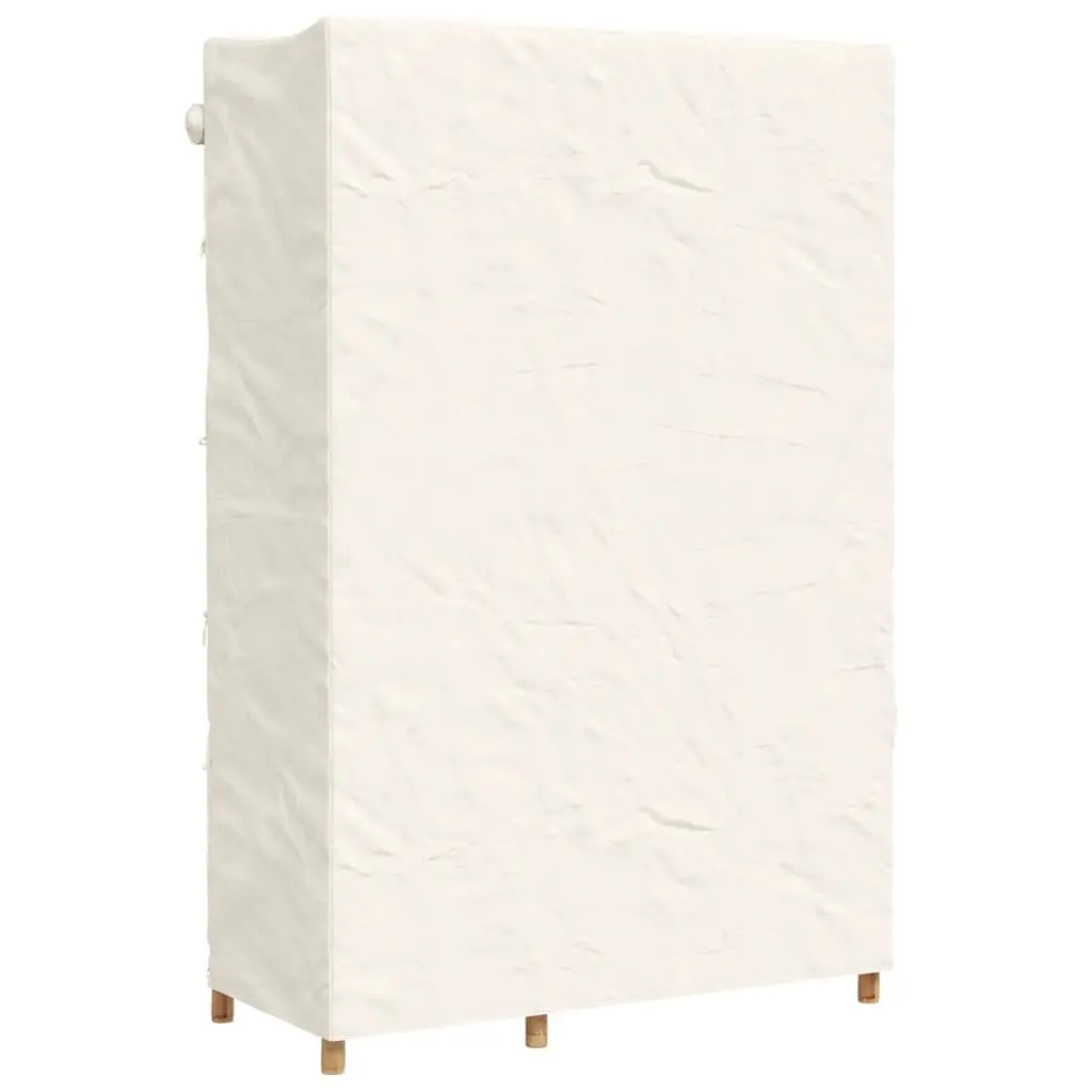 Bamboo Wardrobe Brown 110x45x170cm Clothes Organiser Storage Cabinet 4 Shelves