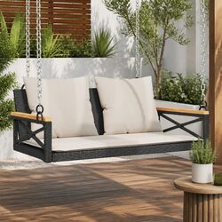 Compact Swing Bench with Cushions for Your Garden
