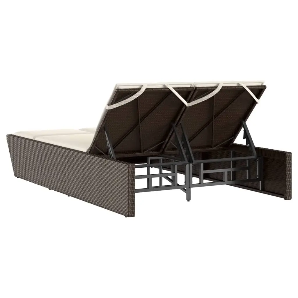 Double Sun Lounger with Adjustable Backrest