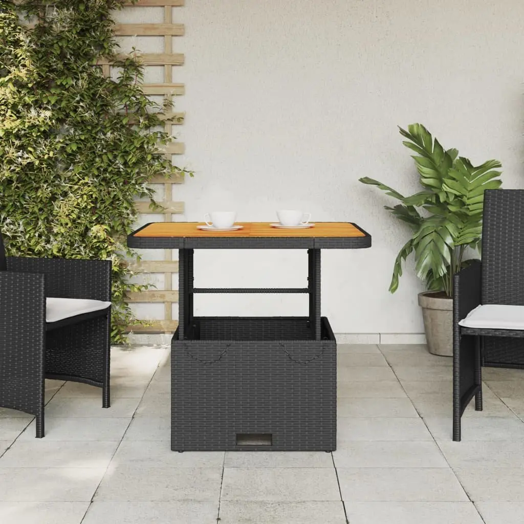Black Garden Table 80x80x71 cm