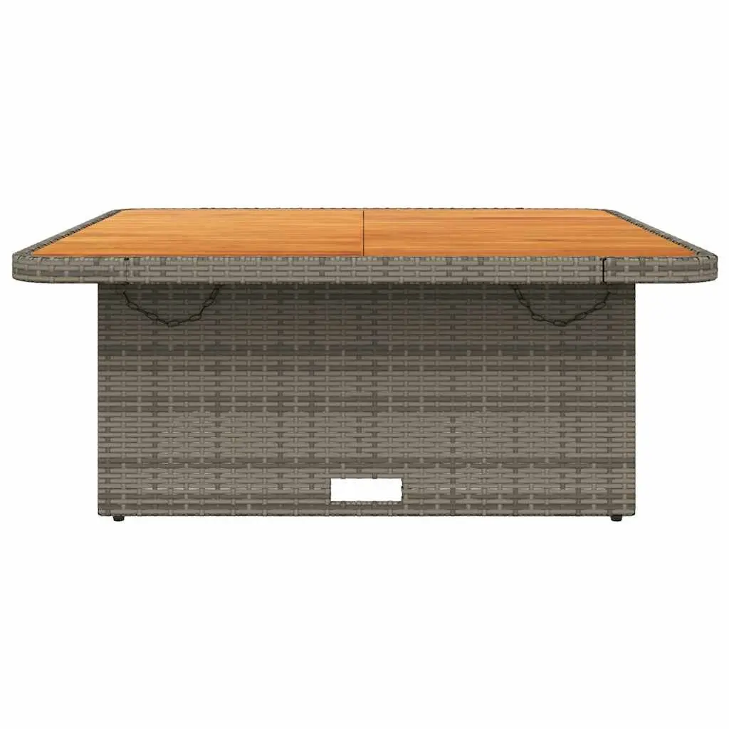 Grey Garden Table 110x110x71 cm Outdoor Use