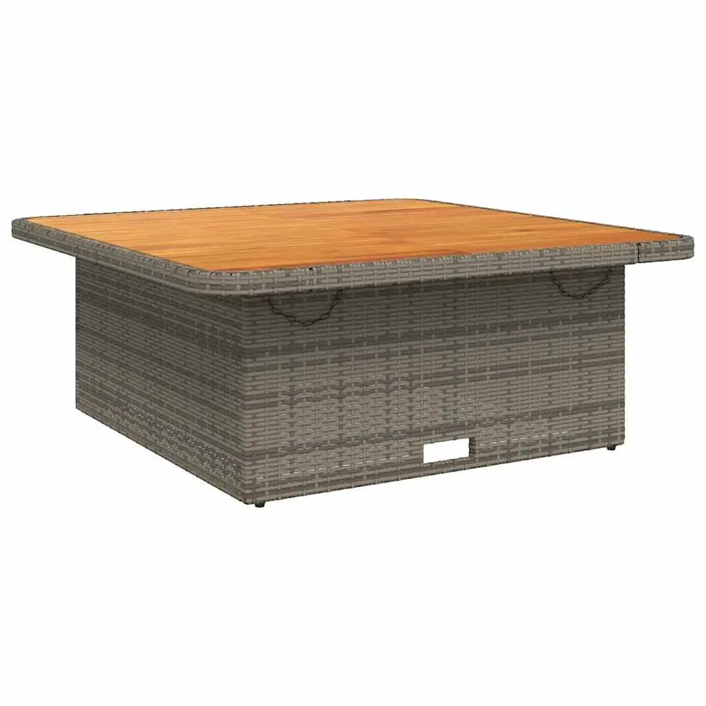 Grey Garden Table 110x110x71 cm Outdoor Use