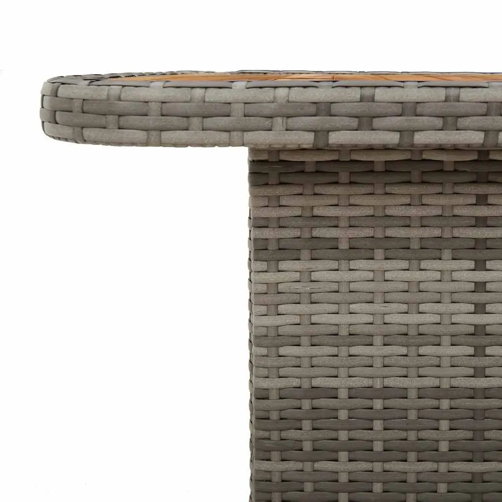 Grey Garden Table 110x110x71 cm Outdoor Use