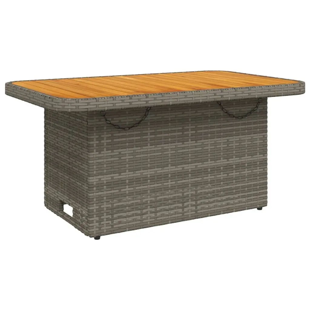 Garden Table 90x55x71 cm Outdoor Patio Furniture Coffee Dining Grey