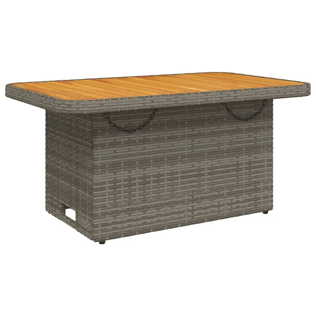 Garden Table 90x55x71 cm Outdoor Patio Furniture Coffee Dining Grey