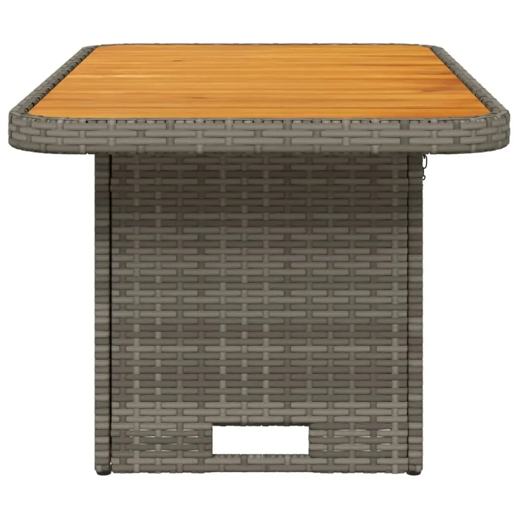 Garden Table 90x55x71 cm Outdoor Patio Furniture Coffee Dining Grey
