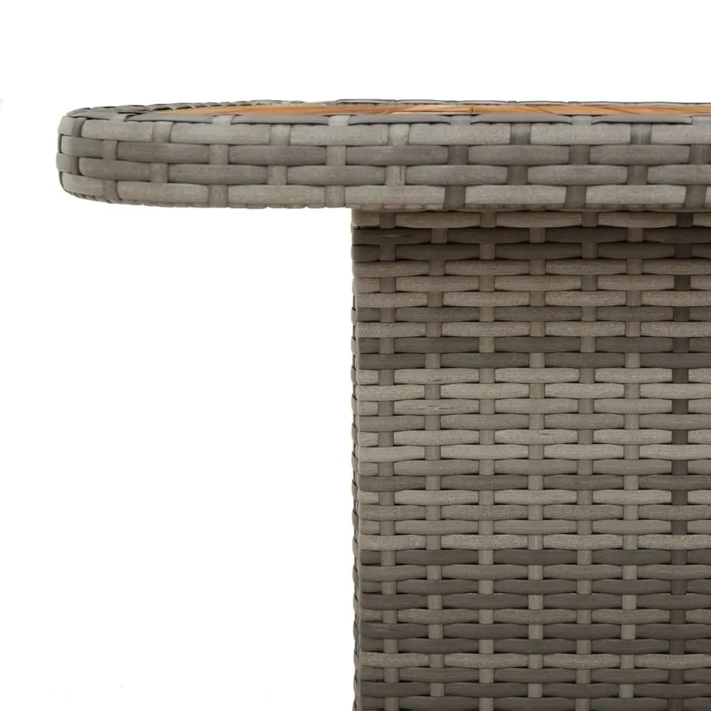 Garden Table 90x55x71 cm Outdoor Patio Furniture Coffee Dining Grey