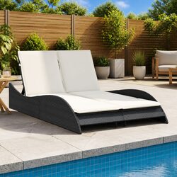 Outdoor Lounger with Cushions