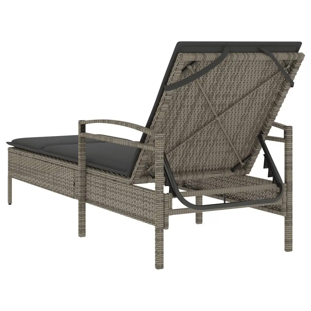 Sun Lounger with Washable Cushion