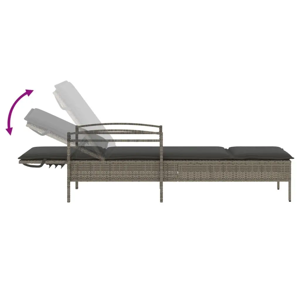 Sun Lounger with Washable Cushion