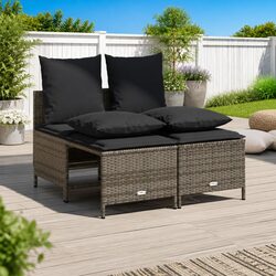 Grey 4 Piece Garden Sofa Set for Your Outdoors