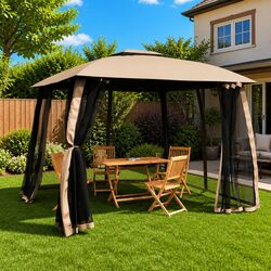 Gazebo with Mesh Sidewalls