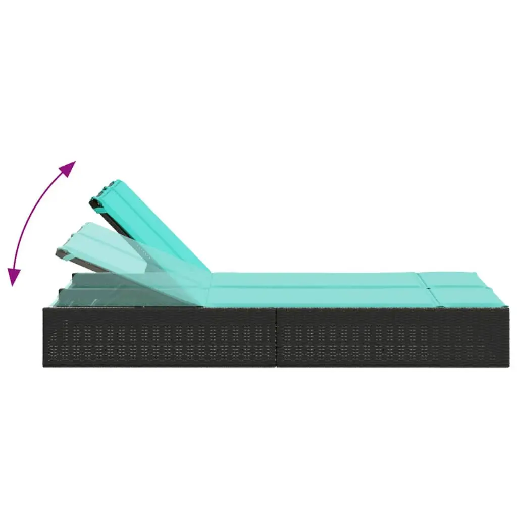 Double Sun Lounger with 3 Adjustable Positions