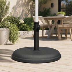 Compact and Reliable Black Parasol Base for Umbrellas