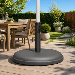 Secure Your Umbrella with a Grey Parasol Base