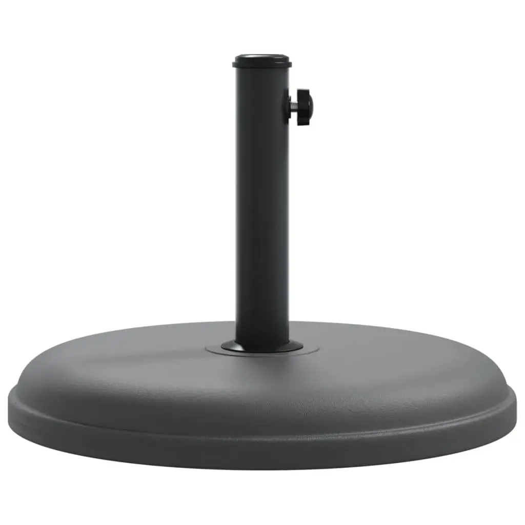 Round Parasol Base Grey 15kg Stable Umbrella Stand Fits 32mm 35mm 38mm Poles