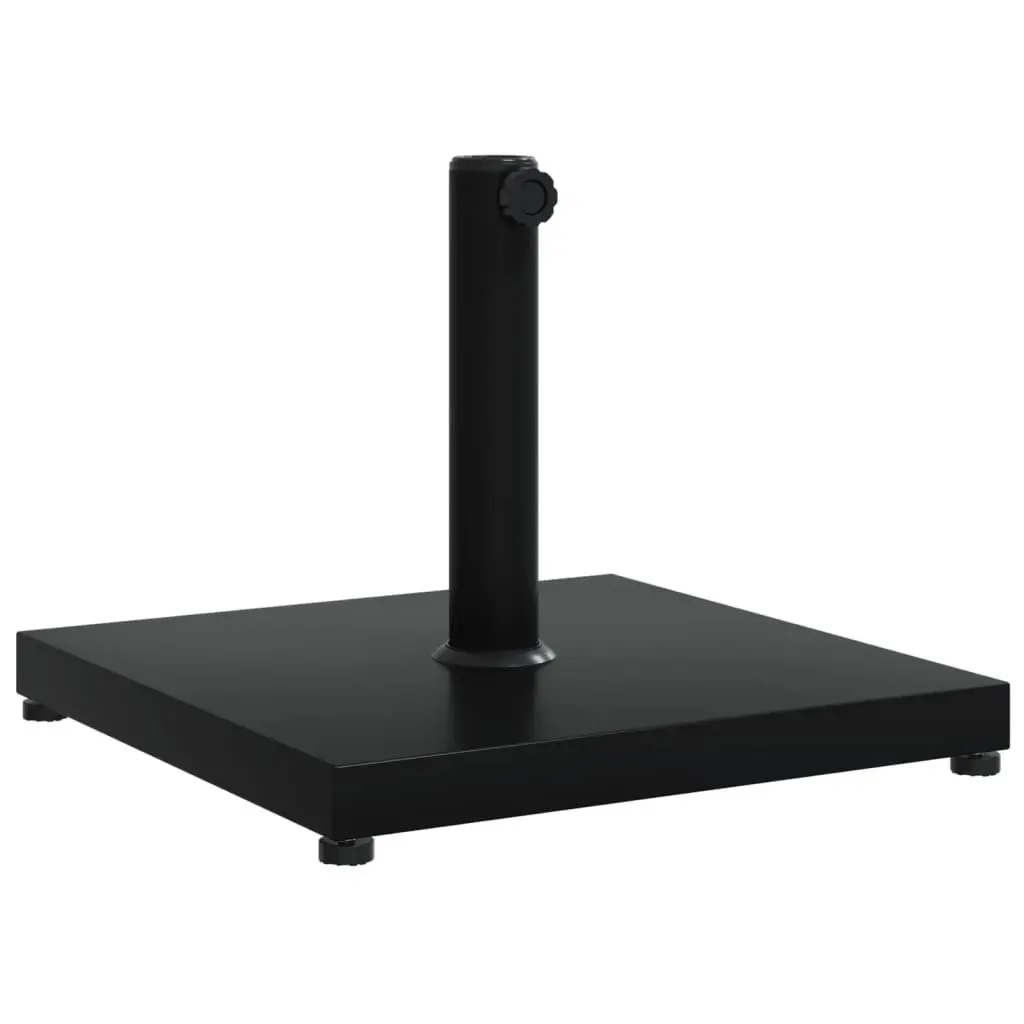 Square Parasol Base Black 18kg for 32mm 38mm 48mm Poles Outdoor Umbrella Stand