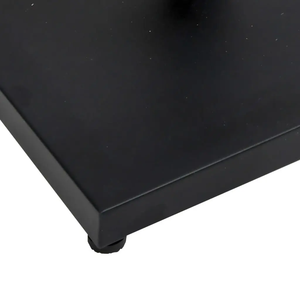 Square Parasol Base Black 18kg for 32mm 38mm 48mm Poles Outdoor Umbrella Stand