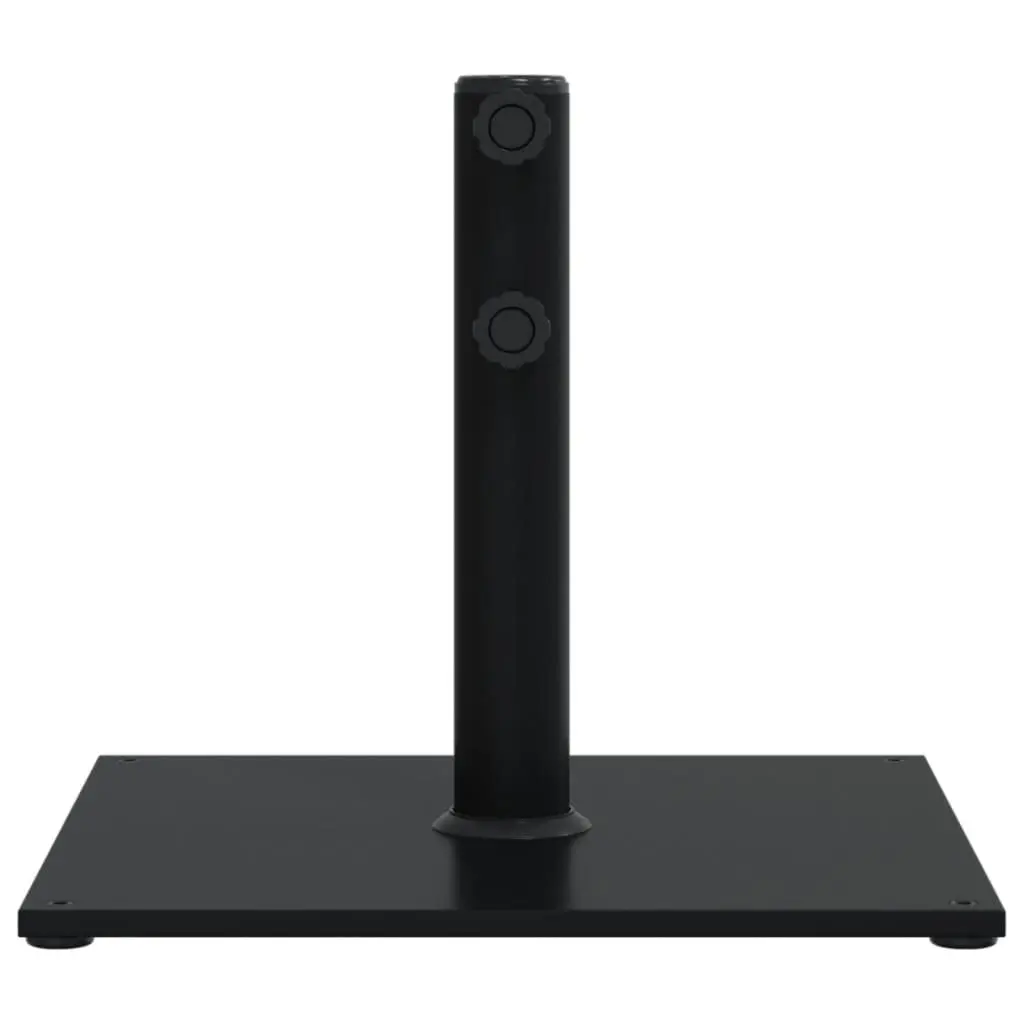 Parasol Base Black Square 17kg Outdoor Umbrella Stand Stable Fits 32 38 48mm Poles