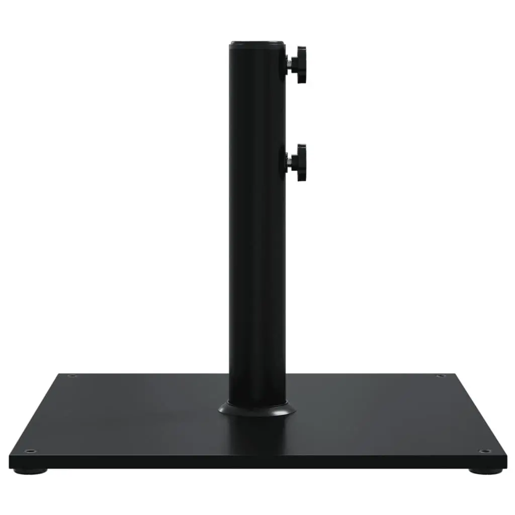 Parasol Base Black Square 17kg Outdoor Umbrella Stand Stable Fits 32 38 48mm Poles