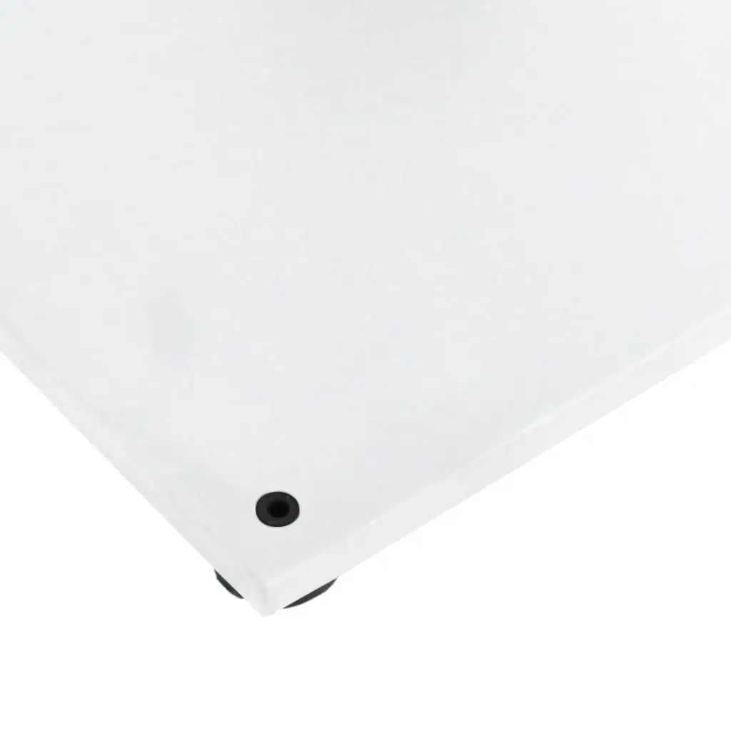 Square Parasol Base White 17kg Umbrella Stand with Ø32/38/48mm Pole Adapter