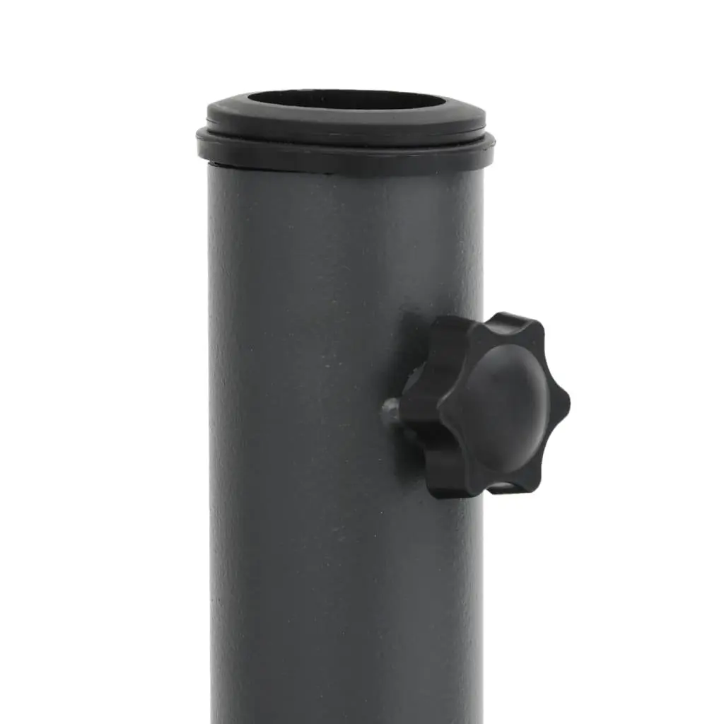 Parasol Base Grey Square Umbrella Stand Stable Ø32/38/48mm Pole Adapter