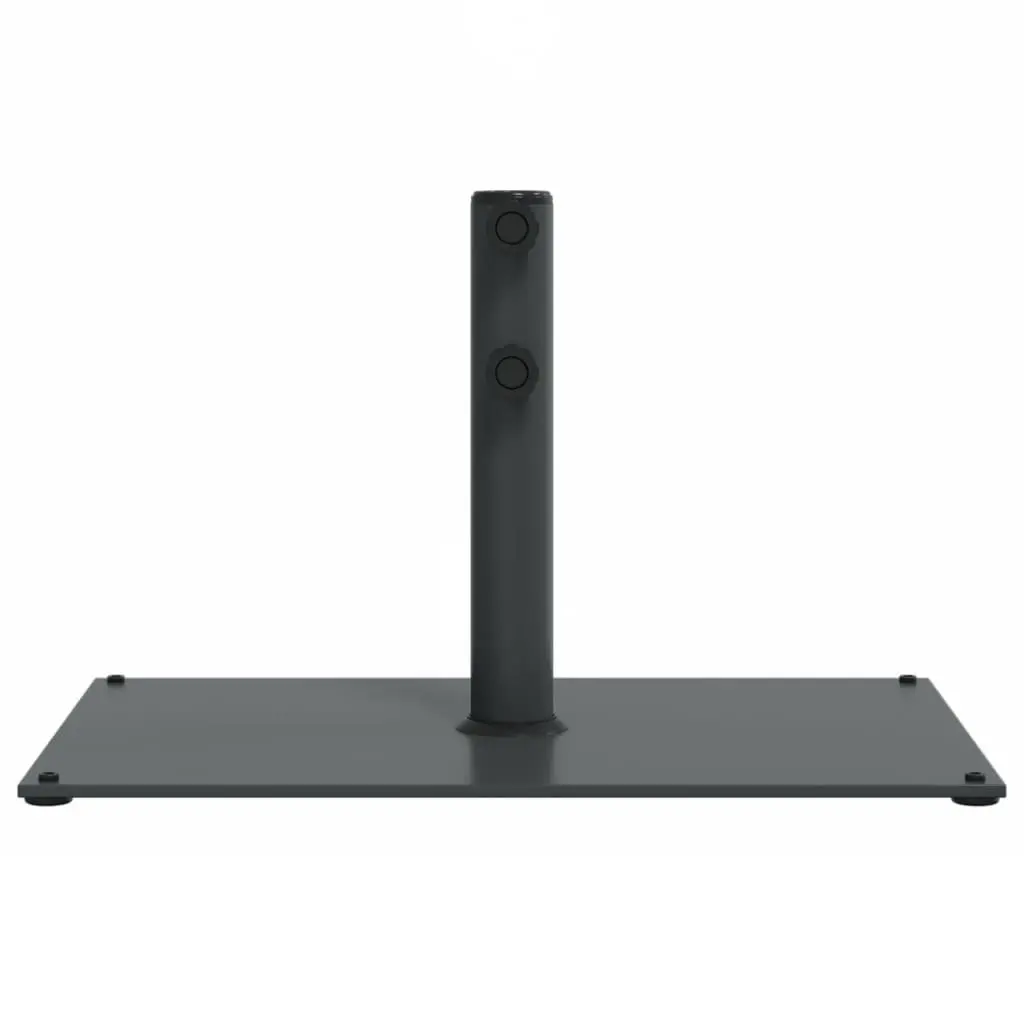 Parasol Base Grey Rectangular 15kg Sturdy Umbrella Stand Fits 32 38 48mm Poles