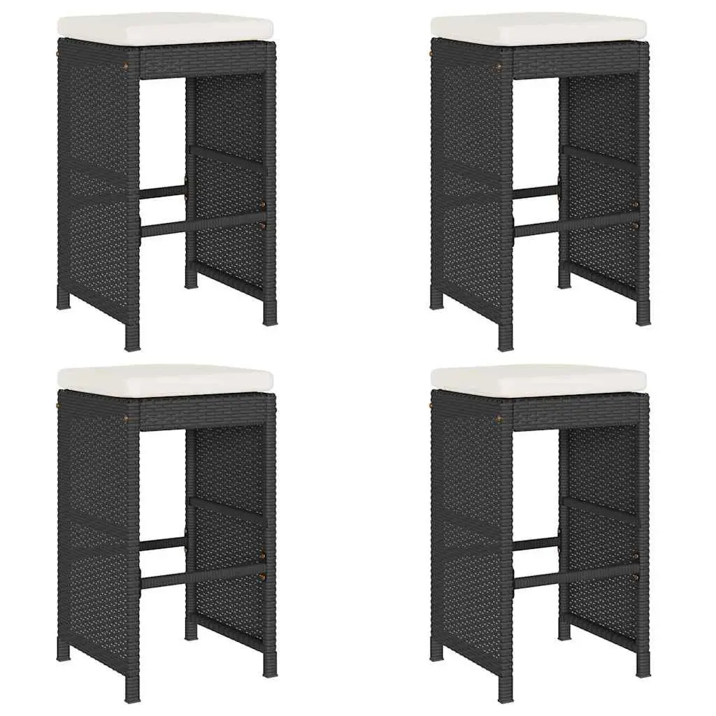 4-Piece Outdoor Bar Stool Set