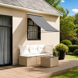 Compact Retractable Awning Anthracite 100x150 cm, Built to Last