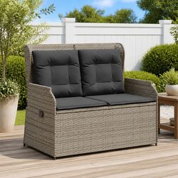 Adjustable Backrest Garden Bench for Outdoor Relaxation