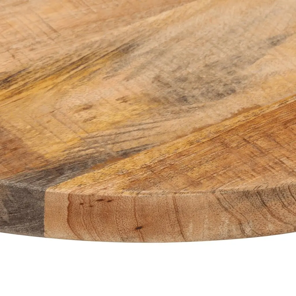 Round Wooden Table Top 60cm Diameter Solid Mango Wood Rustic Tabletop