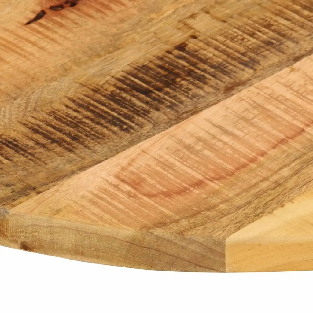 Round Solid Wood Table Top 80cm Diameter Rustic Mango Wooden Tabletop