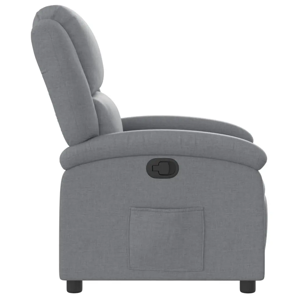 Grey Fabric Recliner Chair, Easy to Adjust