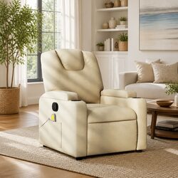 Compact Massage Recliner Chair with Vibration Function