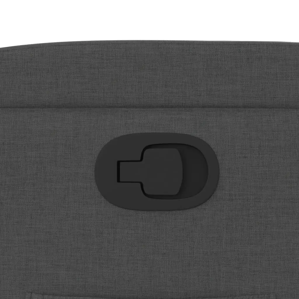 Recliner Chair Grey Manual Recline Armchair Lounge Seat with Cup Holders and Side Pocket