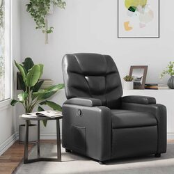 Concise Black Recliner Armchair