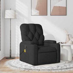 Compact and Functional Black Massage Recliner Chair