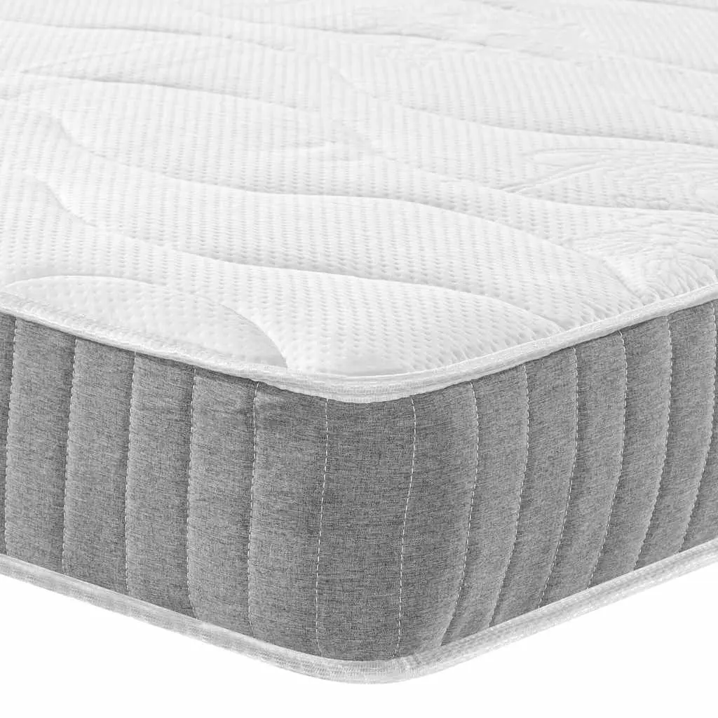 Pocket Spring Mattress White King Single 107x203 cm Medium Firmness Fabric Cover