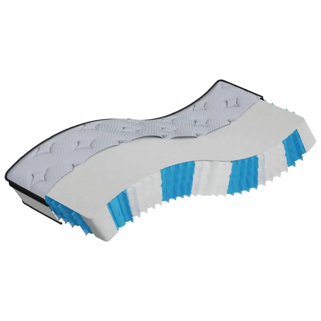 Pocket Spring Mattress Grey 90x190cm Medium Sleep Support 7 Zones