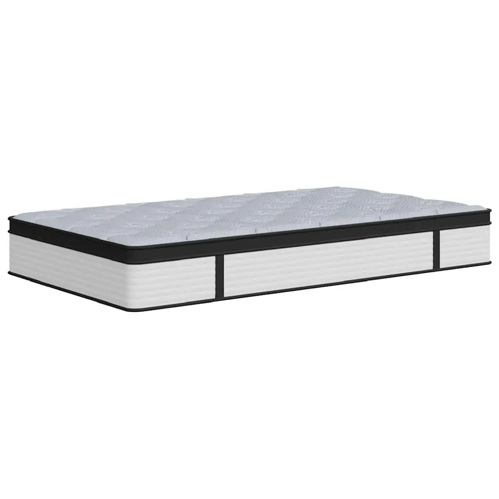 Pocket Spring Mattress Grey 107x203cm Medium Firmness 7 Zone Support King Single
