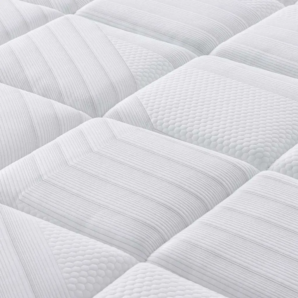 Pocket Spring Mattress White King Single 107x203cm Medium Firm Support 7 Zones