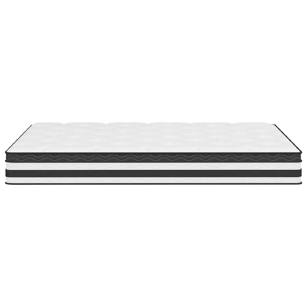Pocket Spring Mattress White 137x190cm Medium Firmness 7 Lying Zones