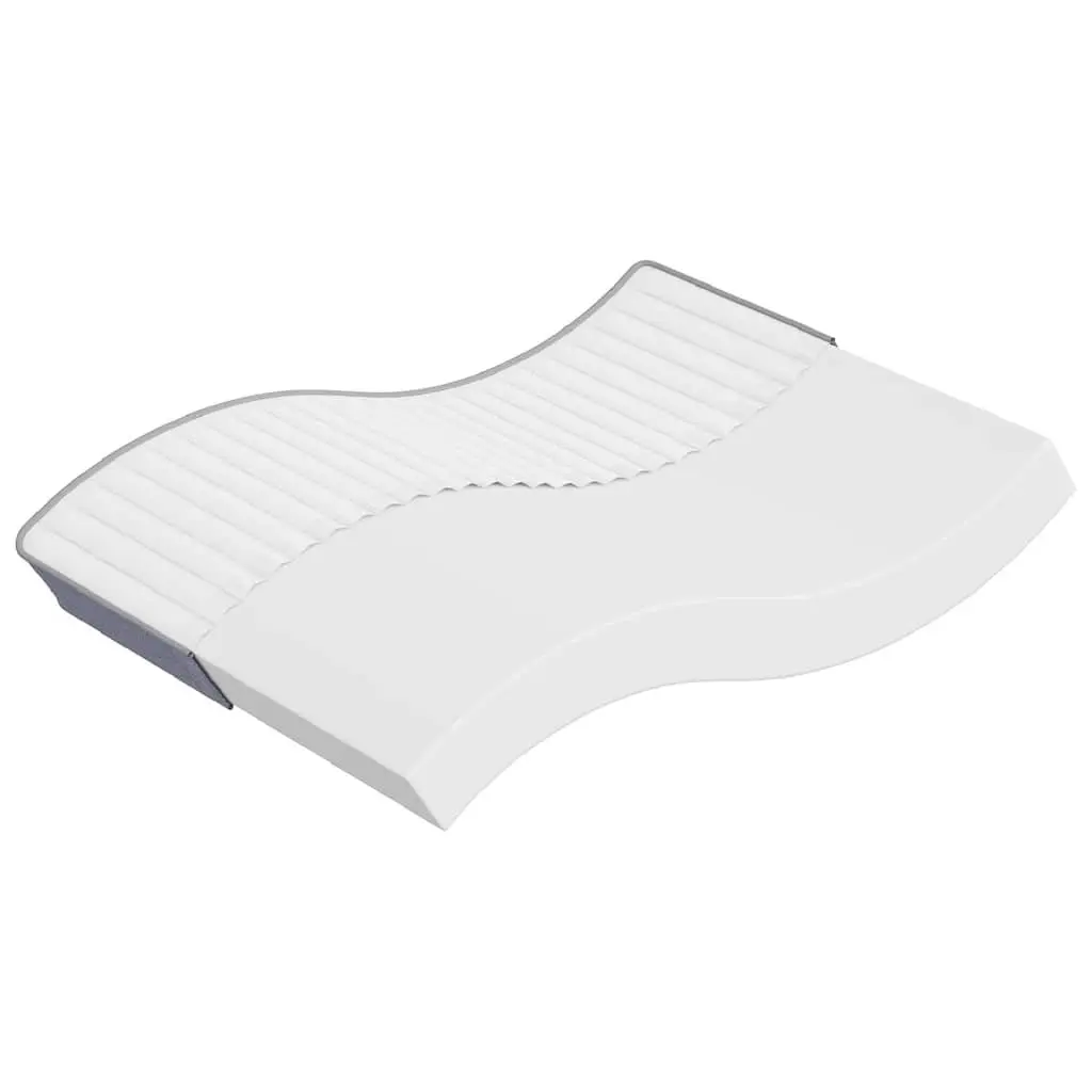 Foam Mattress Medium Soft 137x190 cm Double-Sided White Springless Sleeping Bed